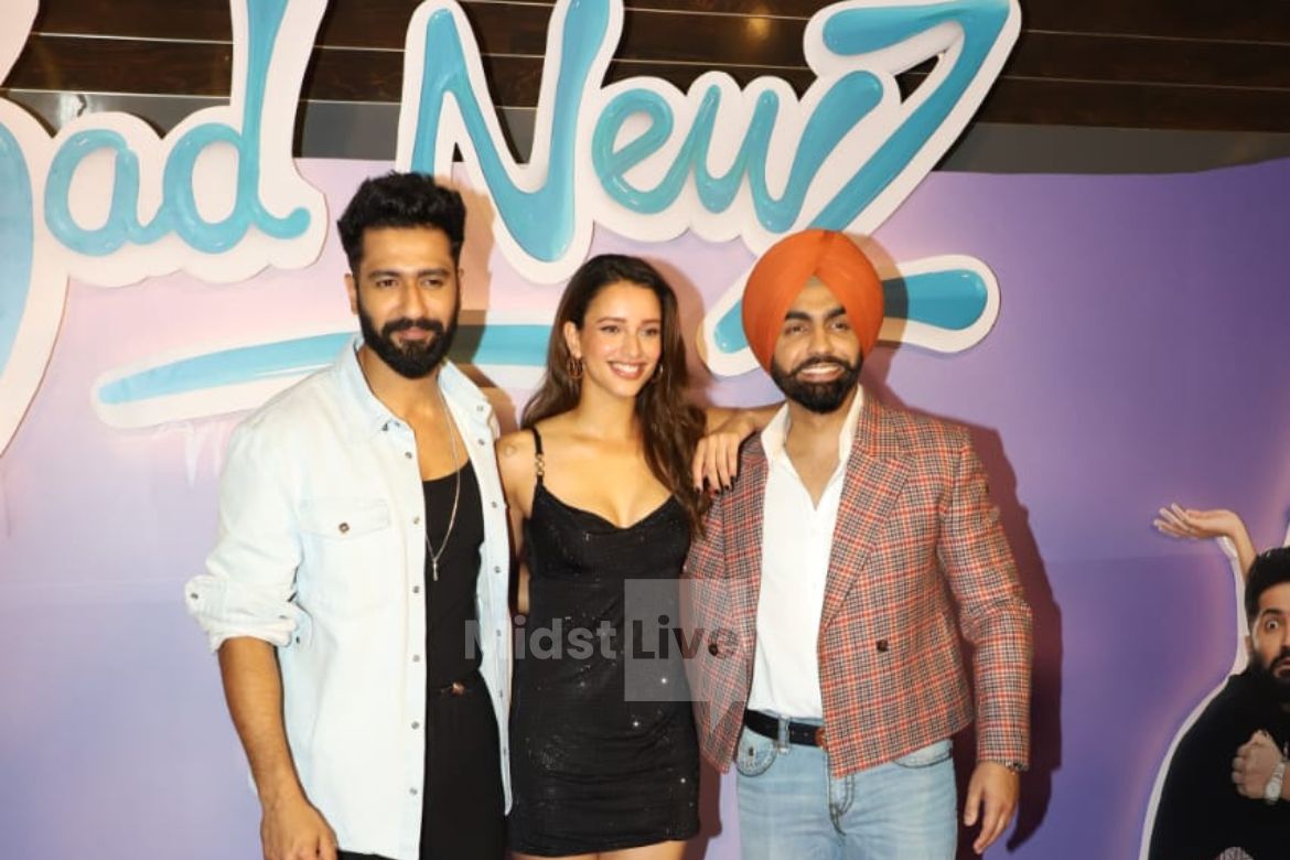 Bad Newz Movie Trailer Launch: Vicky Kaushal & Tripti Dimri Photos