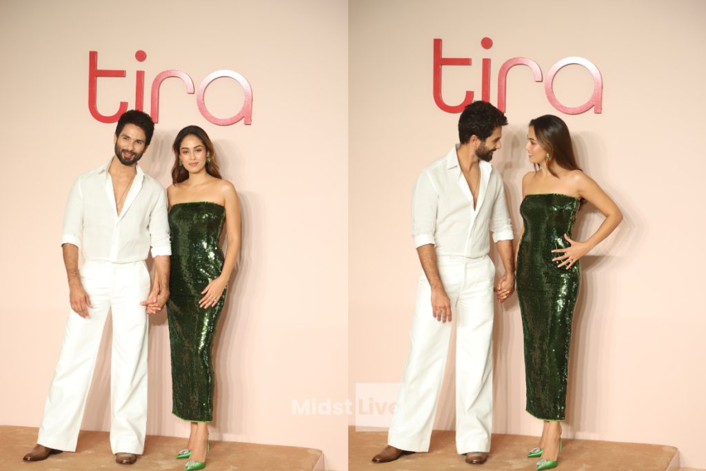 Shahid Kapoor with his wife Mira Rajput